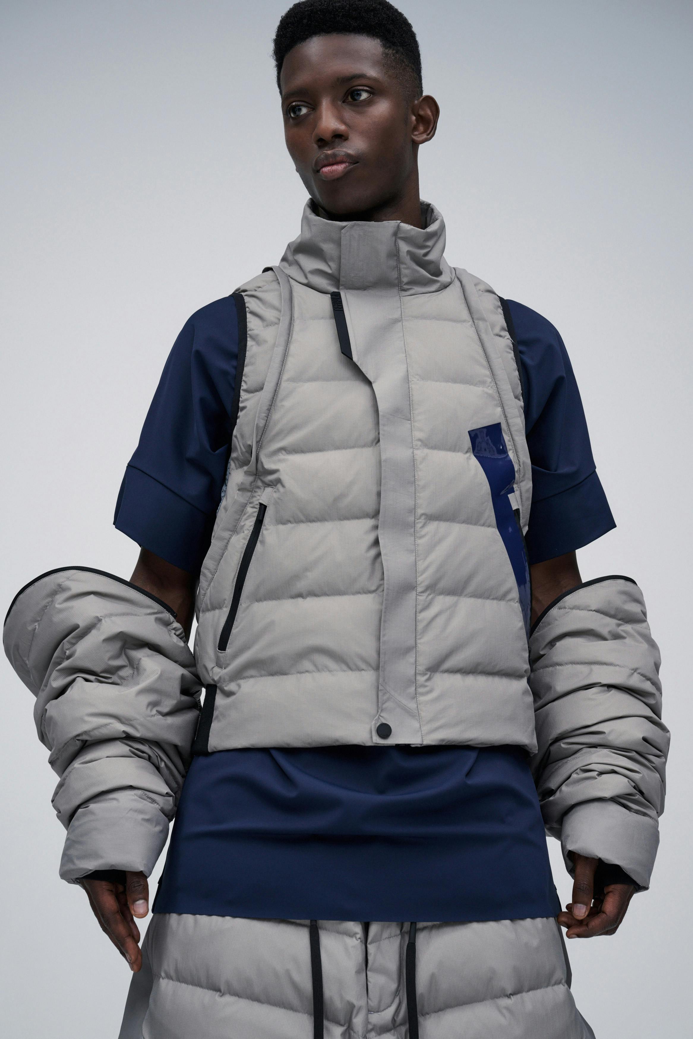 Templa - man wearing ski jacket for skiware fashion photo shoot for lempriere wells
